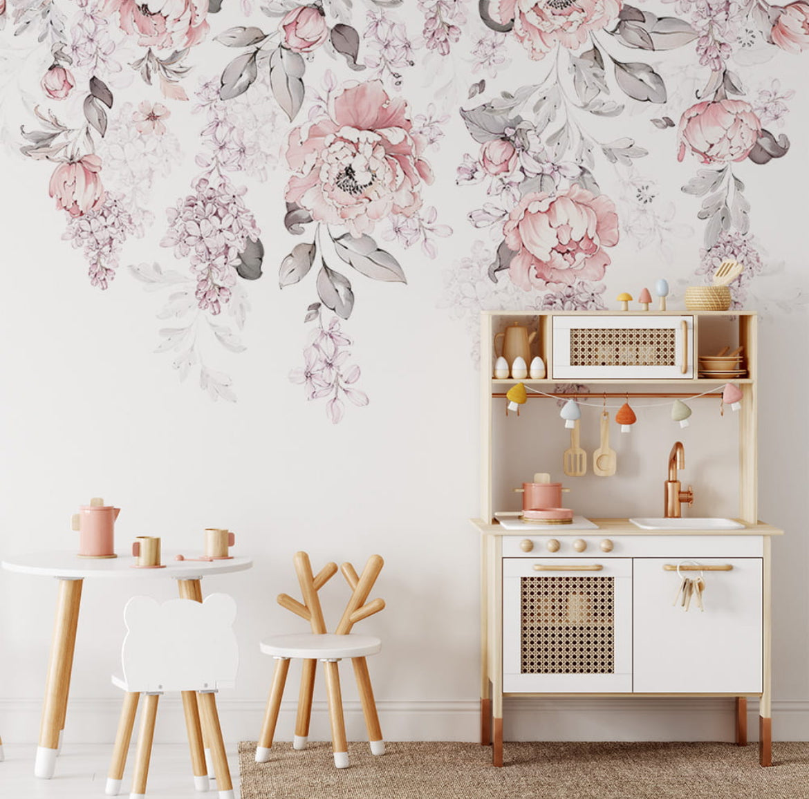 Wallsticker | Pink Peonies Bouquet