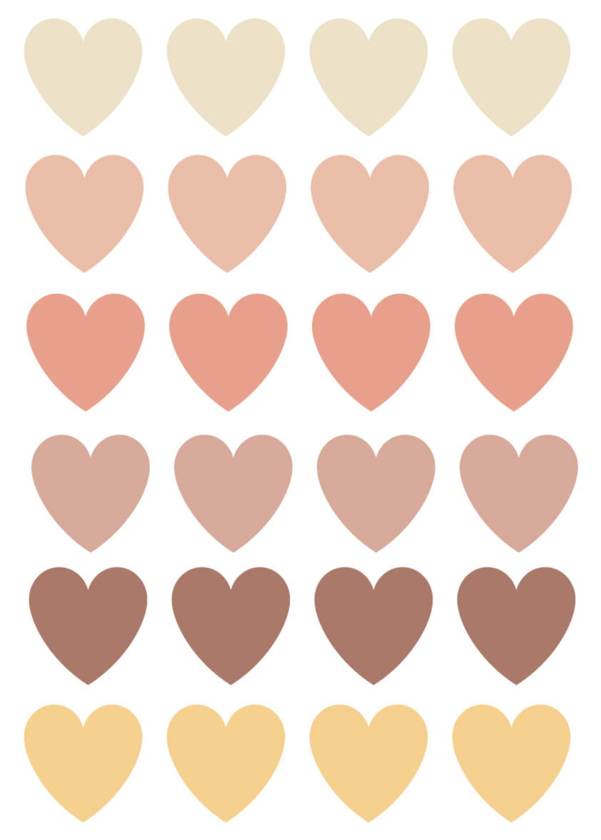 Wallstickers | Hearts